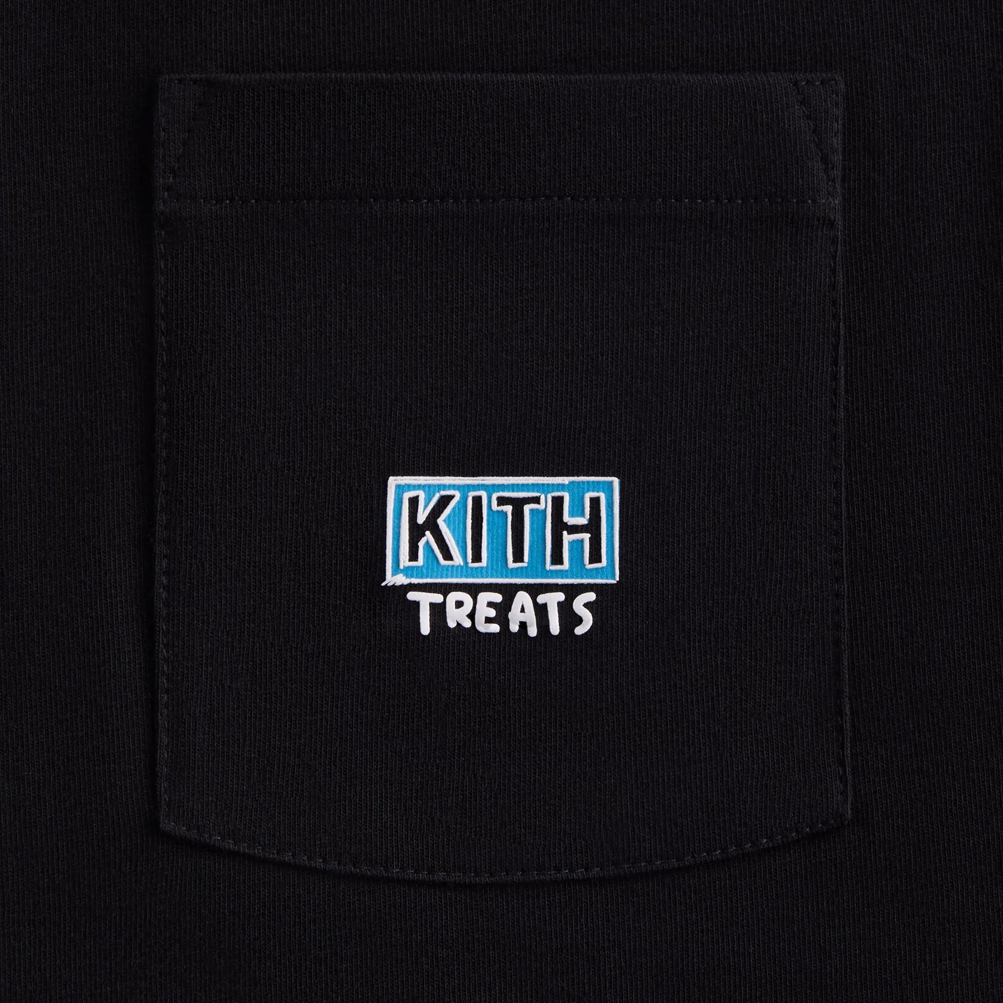 Anti Odor Treatment Kith Treats Swirling Live Tour Vintage Pocket Tee - Black