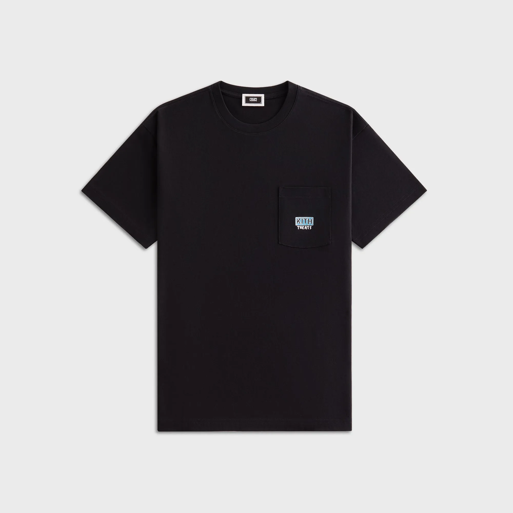 Kith Treats Swirling Live Tour Vintage Pocket Tee - Black Edgy Easy Layer