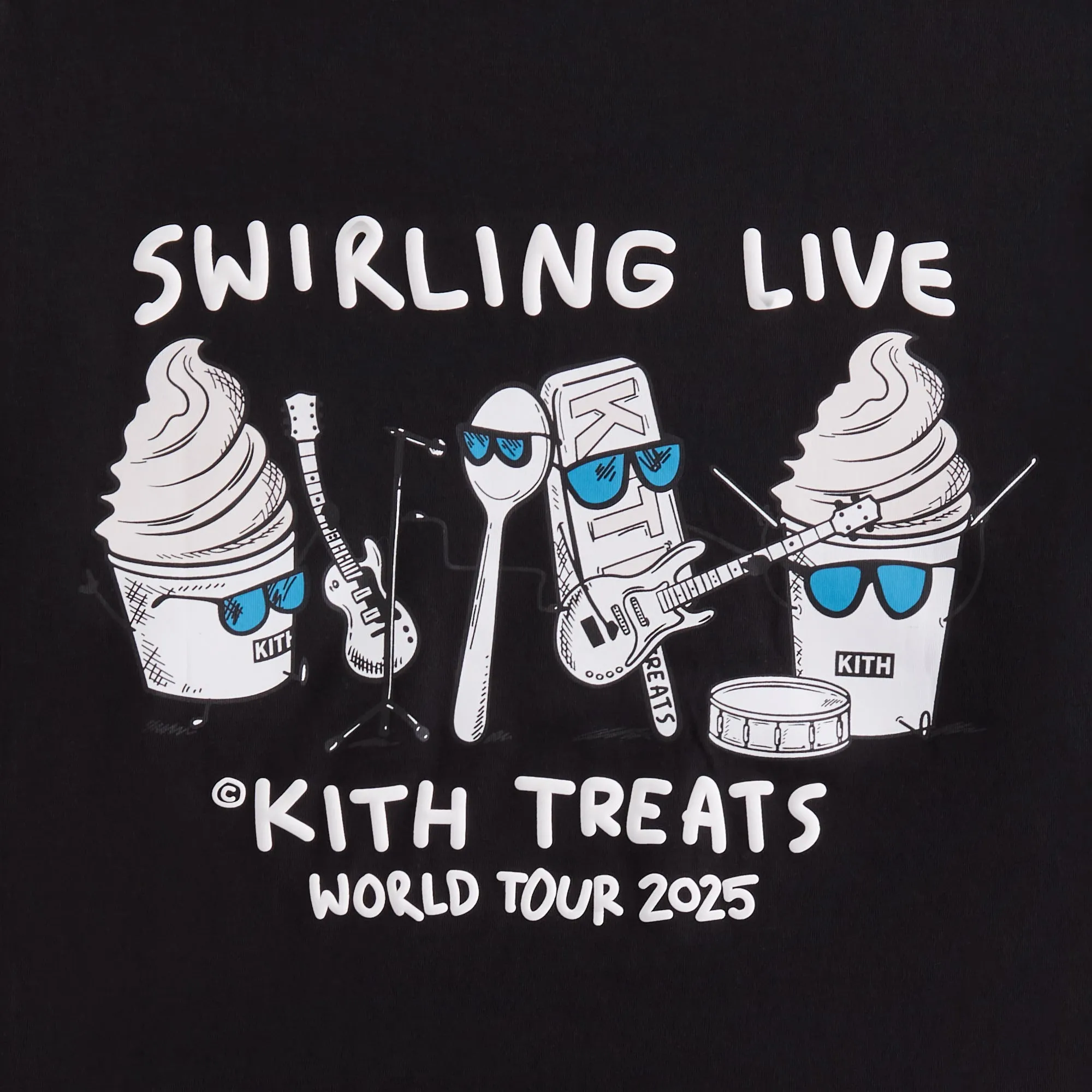 Kith Treats Swirling Live Tour Vintage Pocket Tee - Black Active Trend Look