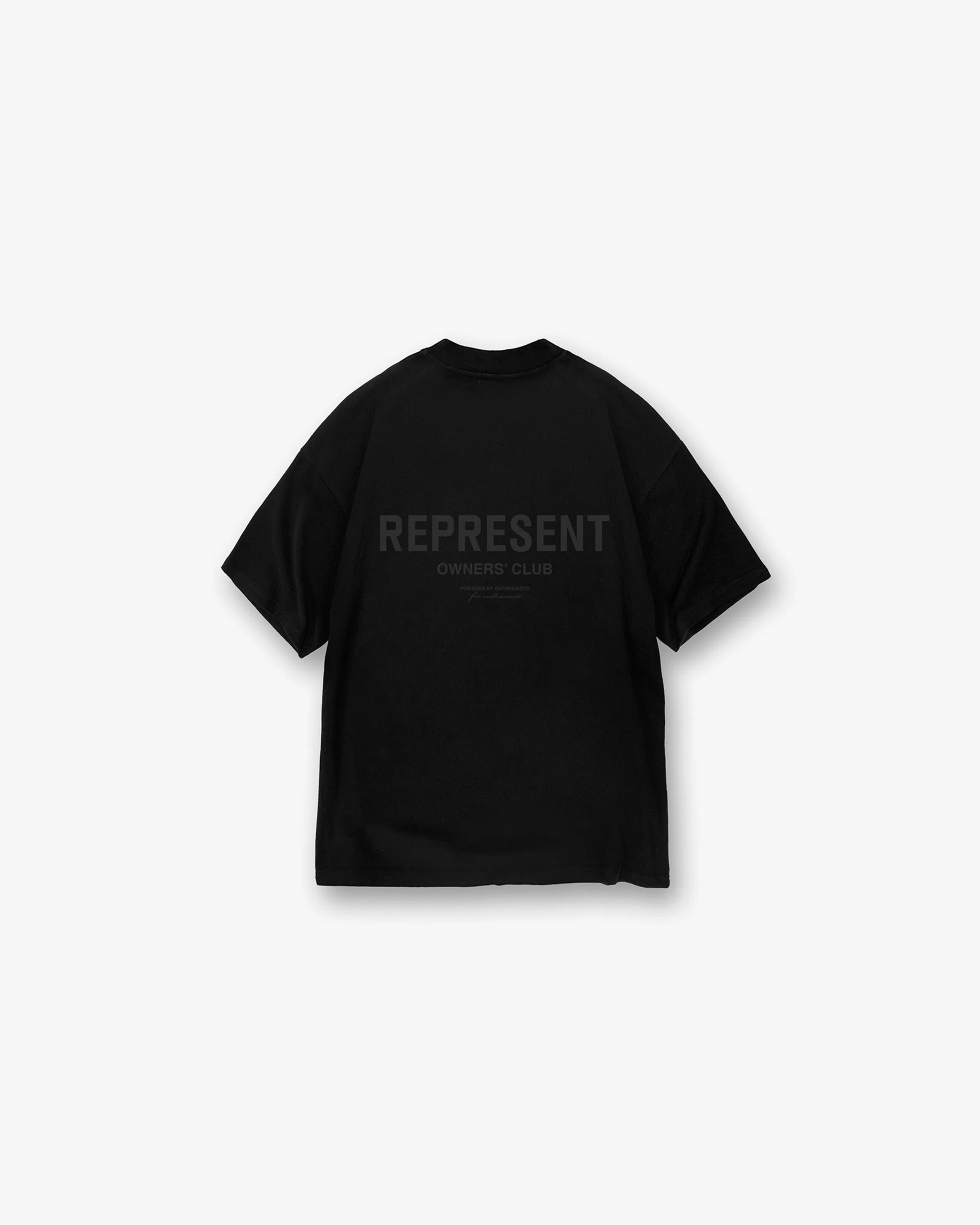Represent Owners Club T-Shirt - Black Matte FadeResistant Coating Effortless Fit