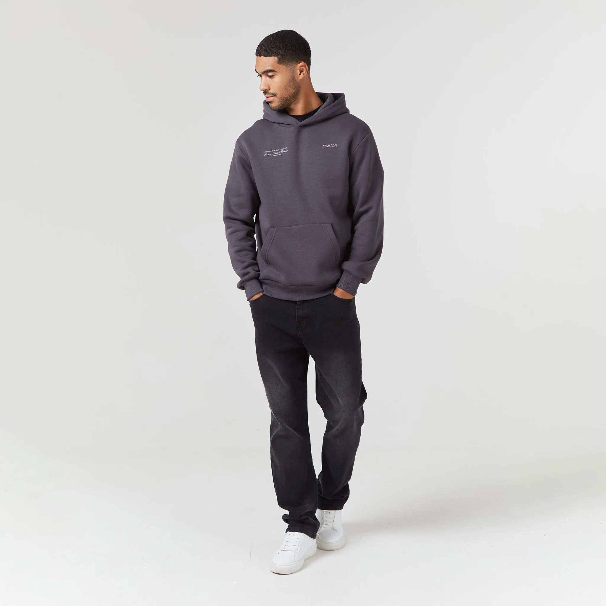 Core Layer product camping suitable functionality CLSR LDN Luxe Hoodie | Charcoal