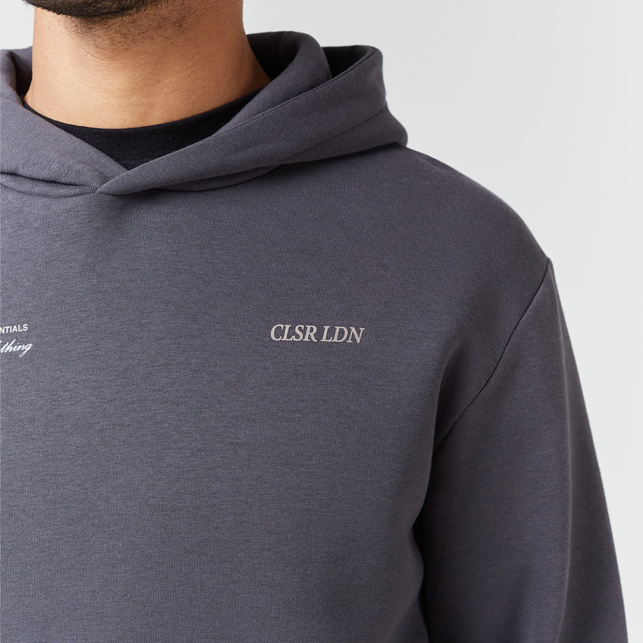 Casual Vibe goes with jeans CLSR LDN Luxe Hoodie | Charcoal