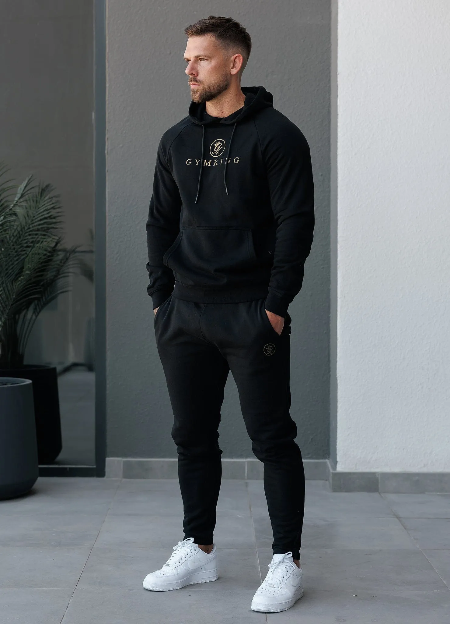 Gym King Pro Jogger - Black/Gold Durable Wear