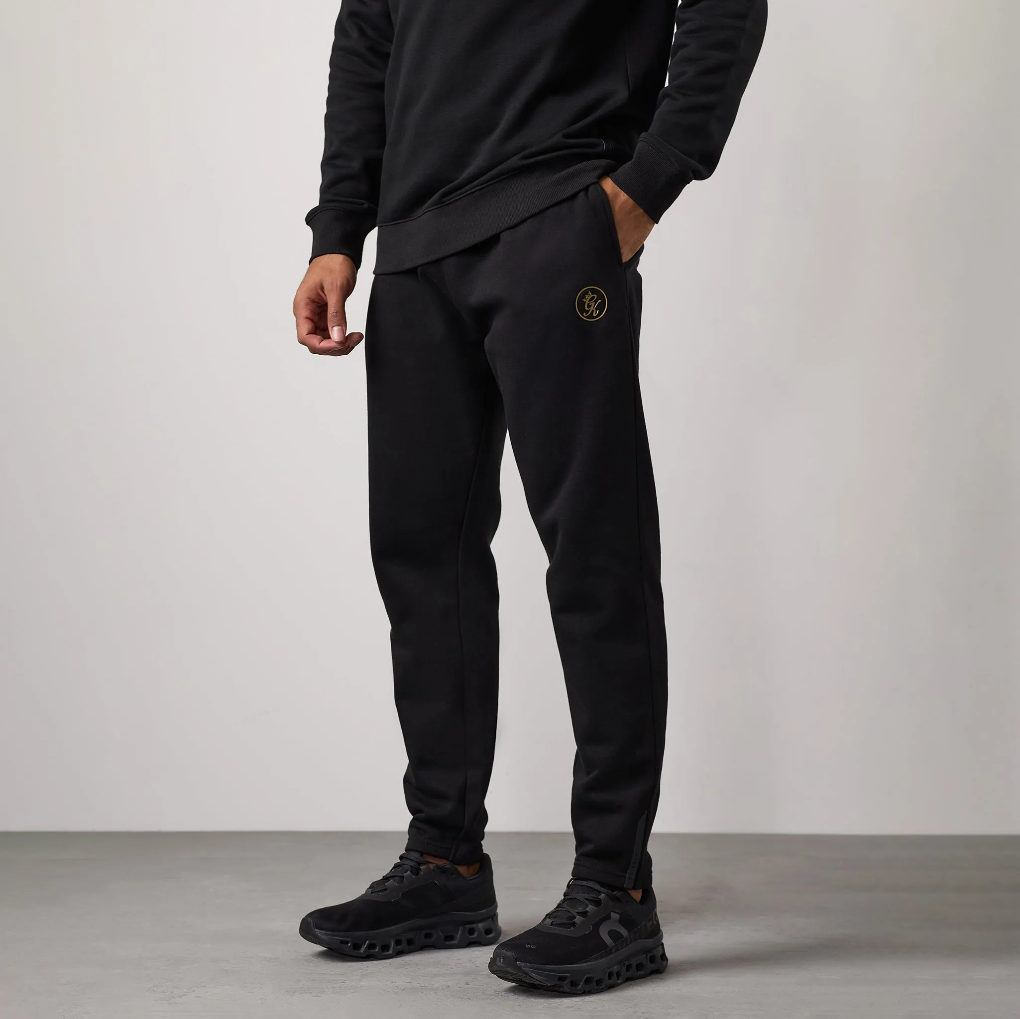 Gym King Pro Jogger - Black/Gold snag resistant Modern Fit