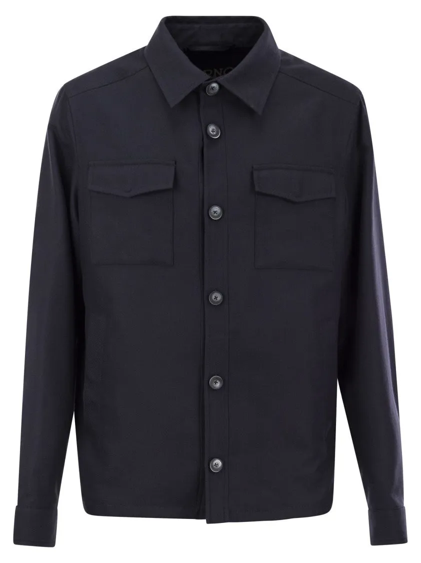 Minimal Look Fashion Forward Rain Cotton Cashmere Shirt