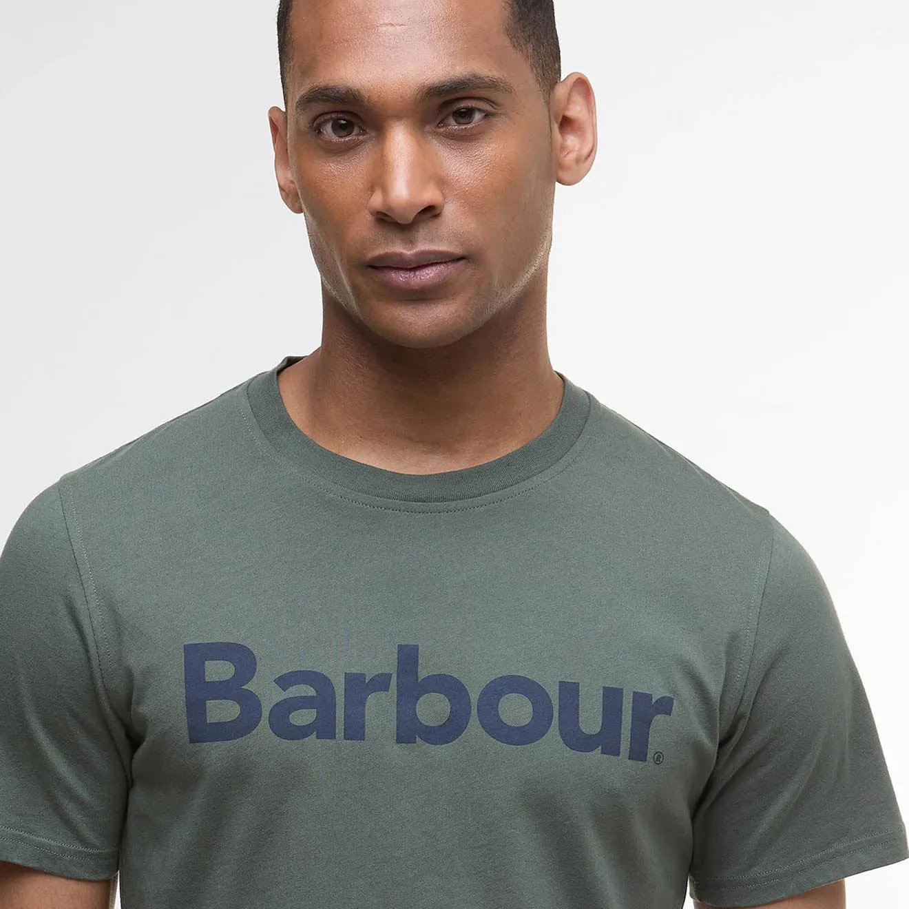 Fit Comfort Barbour Logo T-Shirt Thyme