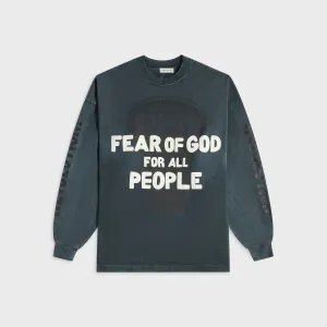 Fear of God Relaxed Long Sleeve "Future" Tee - Black Beachwear