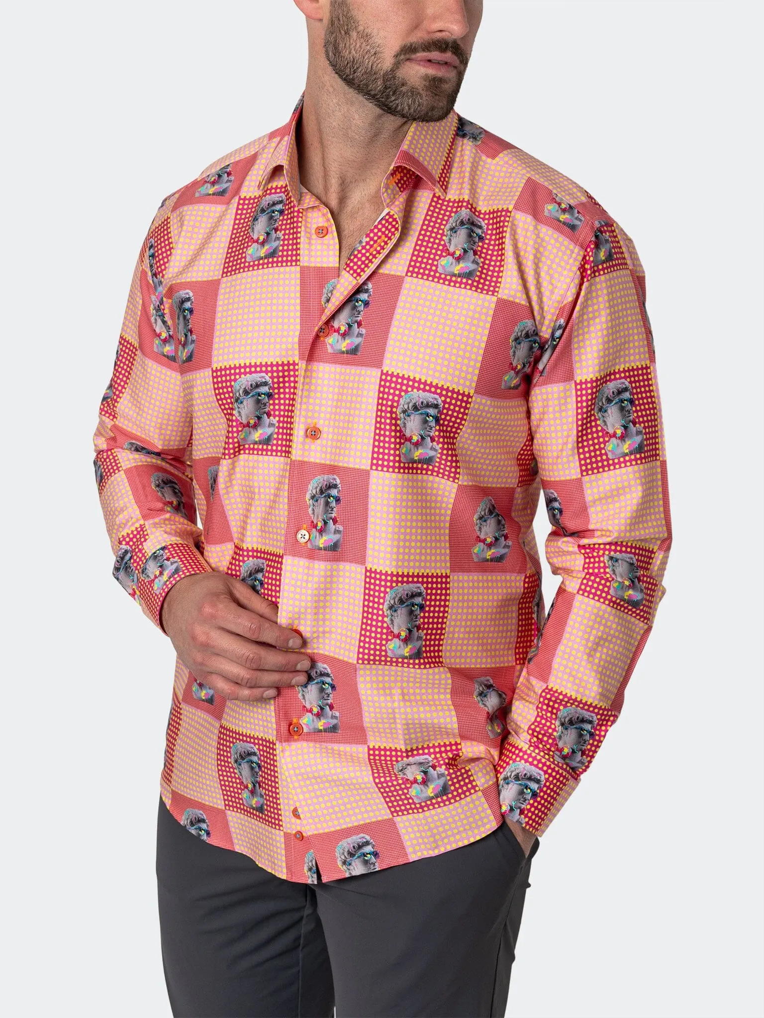 Soft Collar Design Fibonacci PopArt Red