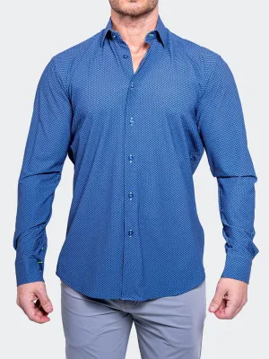 Minimal Look Pocket Detail Fibonacci Resistance0366 Blue