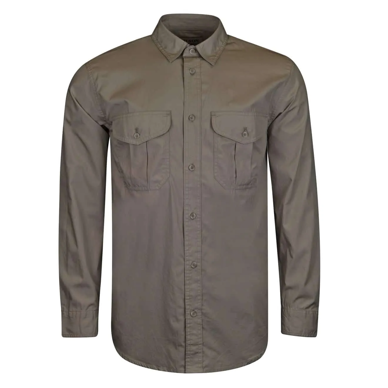 Essential Fit Polished Finish Filson Feather Cloth Shirt Desert Tan