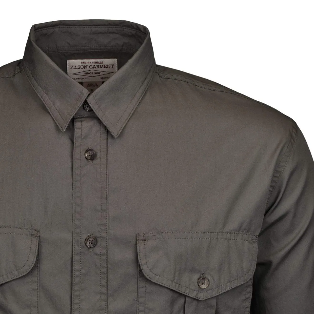 Fashionable Look All-Purpose Wear Filson Feather Cloth Shirt Light Olive