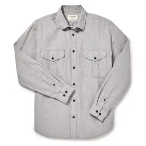 Premium Quality Filson Lightweight Alaskan Guide Shirt Heather Grey