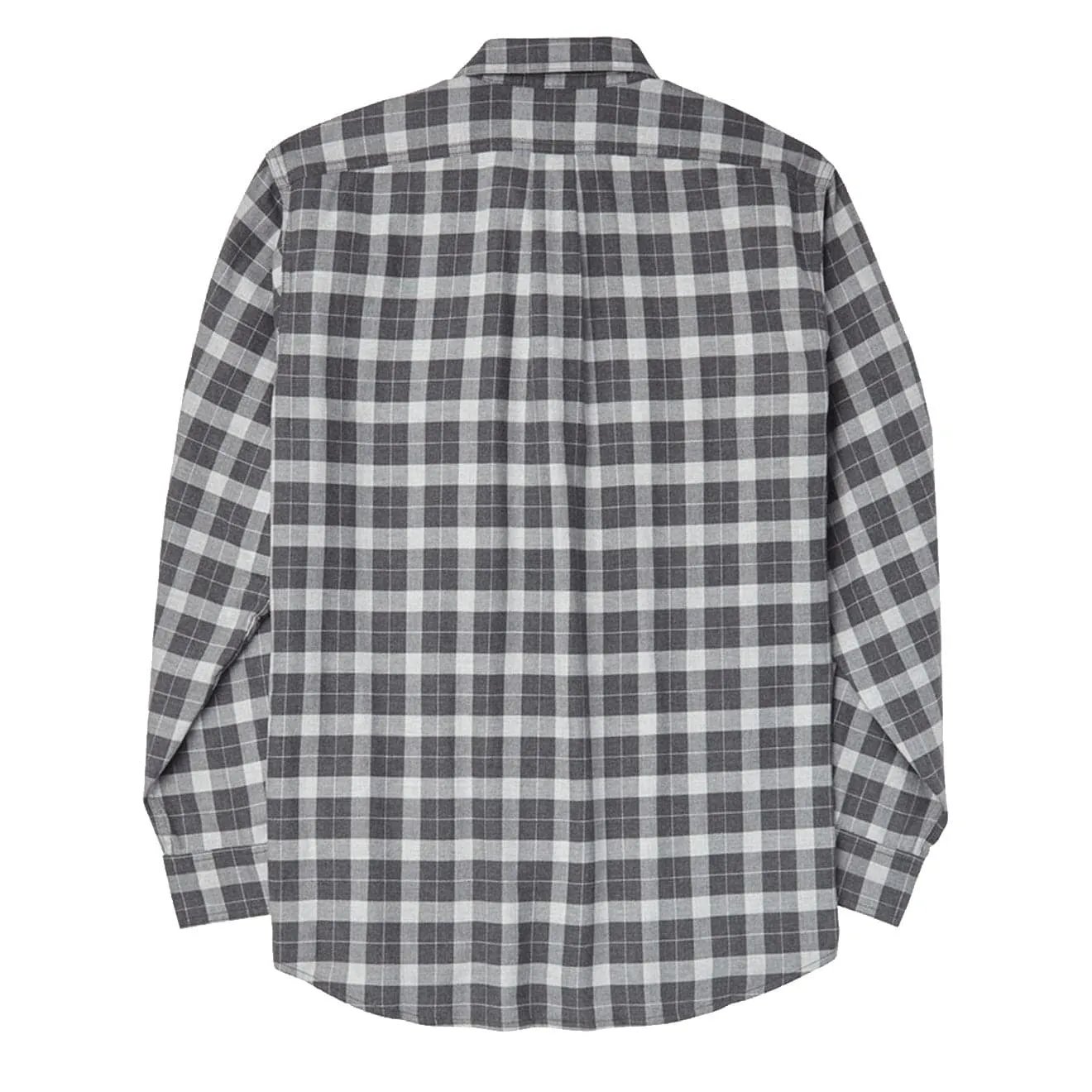 Filson Lightweight Alaskan Guide Shirt Heather Grey Plaid Tagless label Versatile Layering
