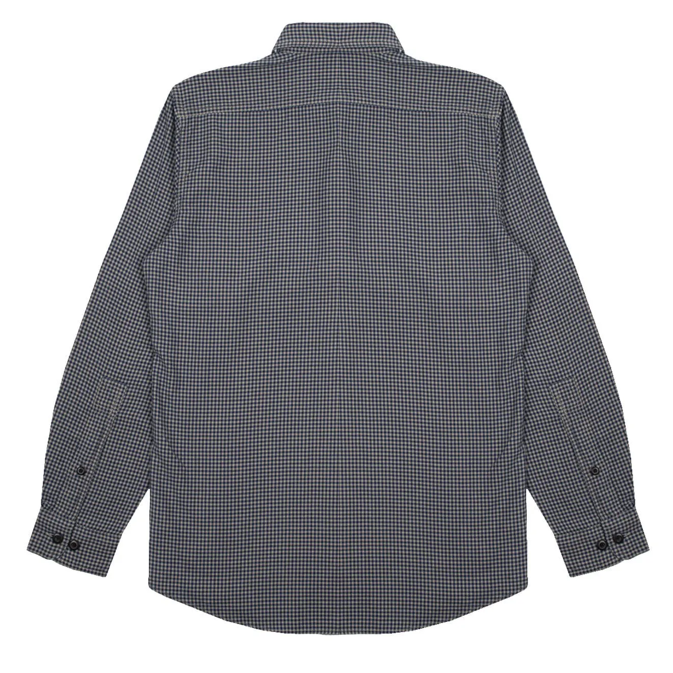 Asymmetrical Cut Workwear Casual Filson Rustic Oxford Shirt Indigo / Khaki / Chalk