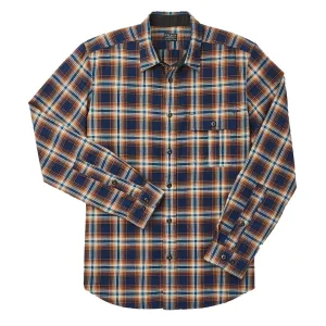 Filson Rustic Oxford Shirt Indigo Rust Petite Cut