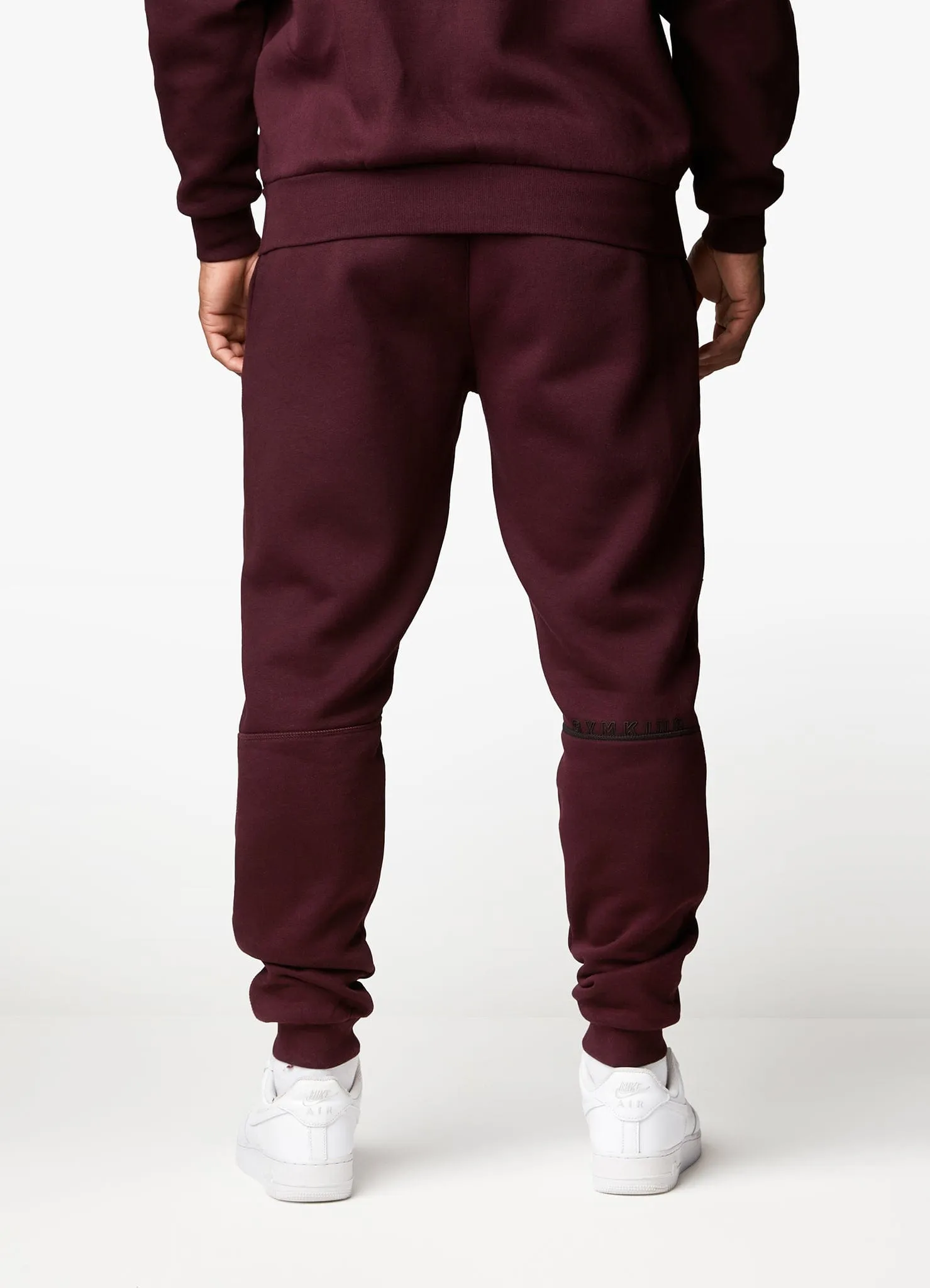 Gym King Outline Print Jogger - Burgundy NonBindingWaistline