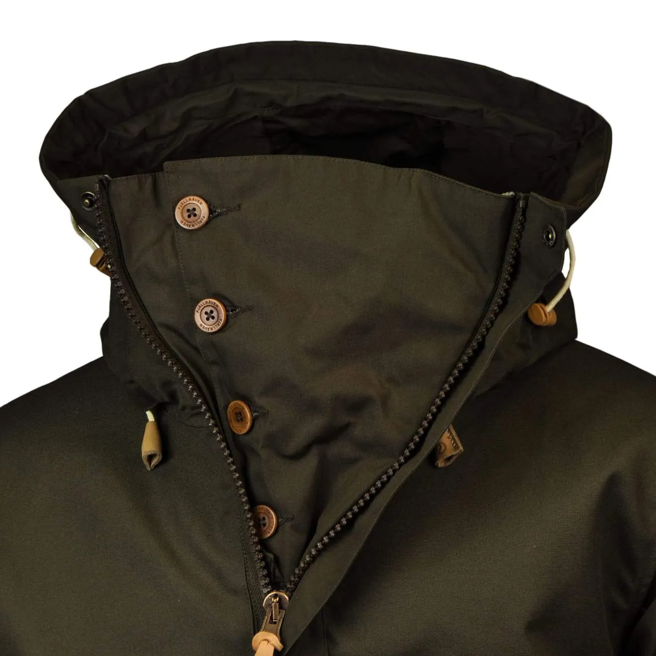 Fjallraven Anorak No. 8 Dark Olive Double stitching
