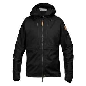 Fjallraven Keb Eco-Shell Jacket Black Light Reflective Logos