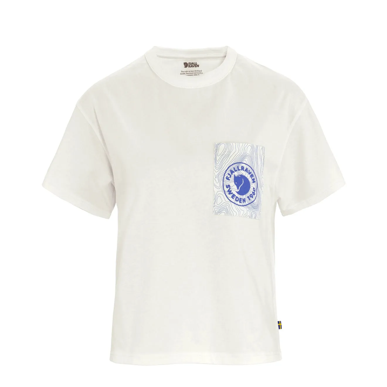 Outdoor Adventure Fjallraven Logo Pocket T-Shirt Eggshell