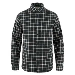 All Purpose Weave Design Fjallraven Ovik Flannel Shirt Dark Navy / Chalk White
