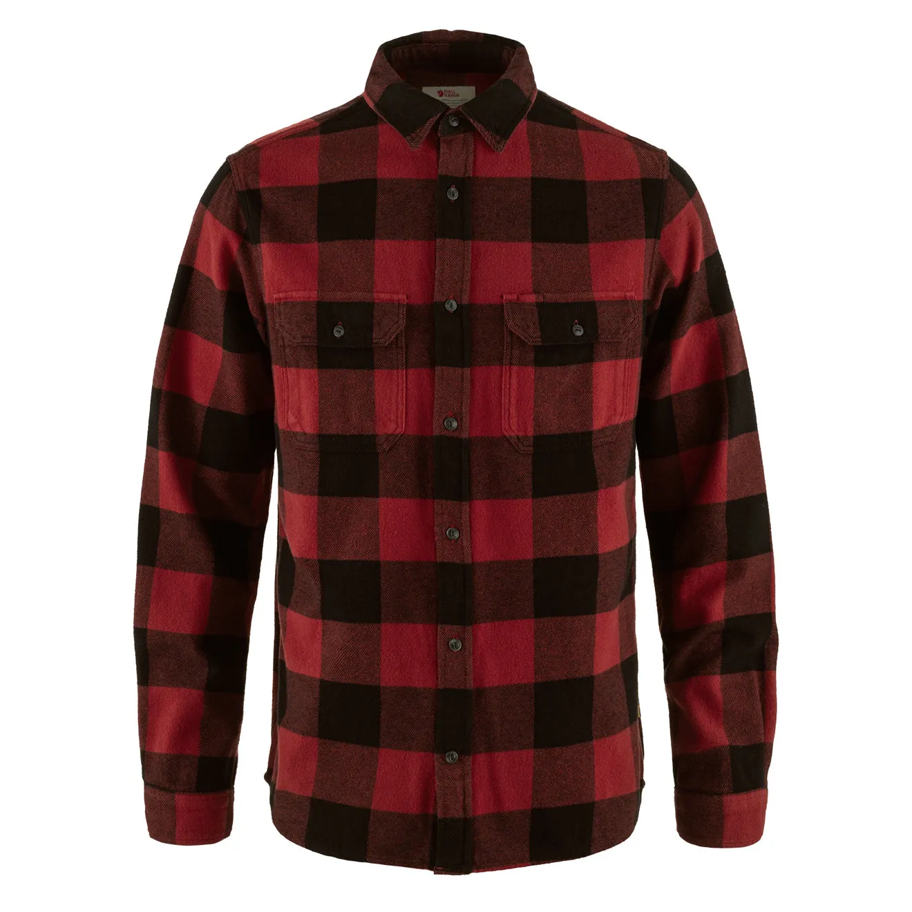Smart Casual Wear Fjallraven Ovik Heavy Flannel Shirt Red / Black