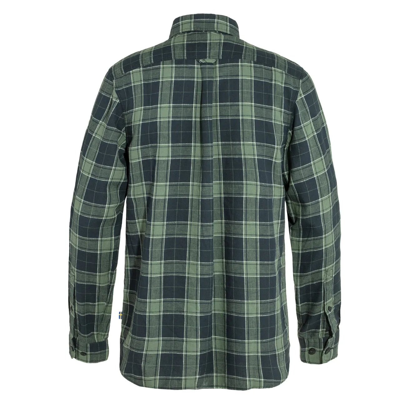 Fjallraven Ovik Travel Shirt LS Dark Navy / Patina Green Classy Detail