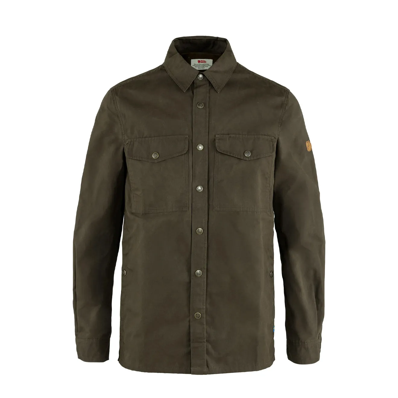 Athletic Cut Fjallraven Singi Overshirt Dark Olive