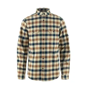 Matte Finish Sustainable Choice Fjallraven Skog Shirt Fossil / Dark Navy
