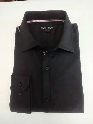 Camouflage Print Oversized style Men's Long Sleeves Dress Shirt In Black