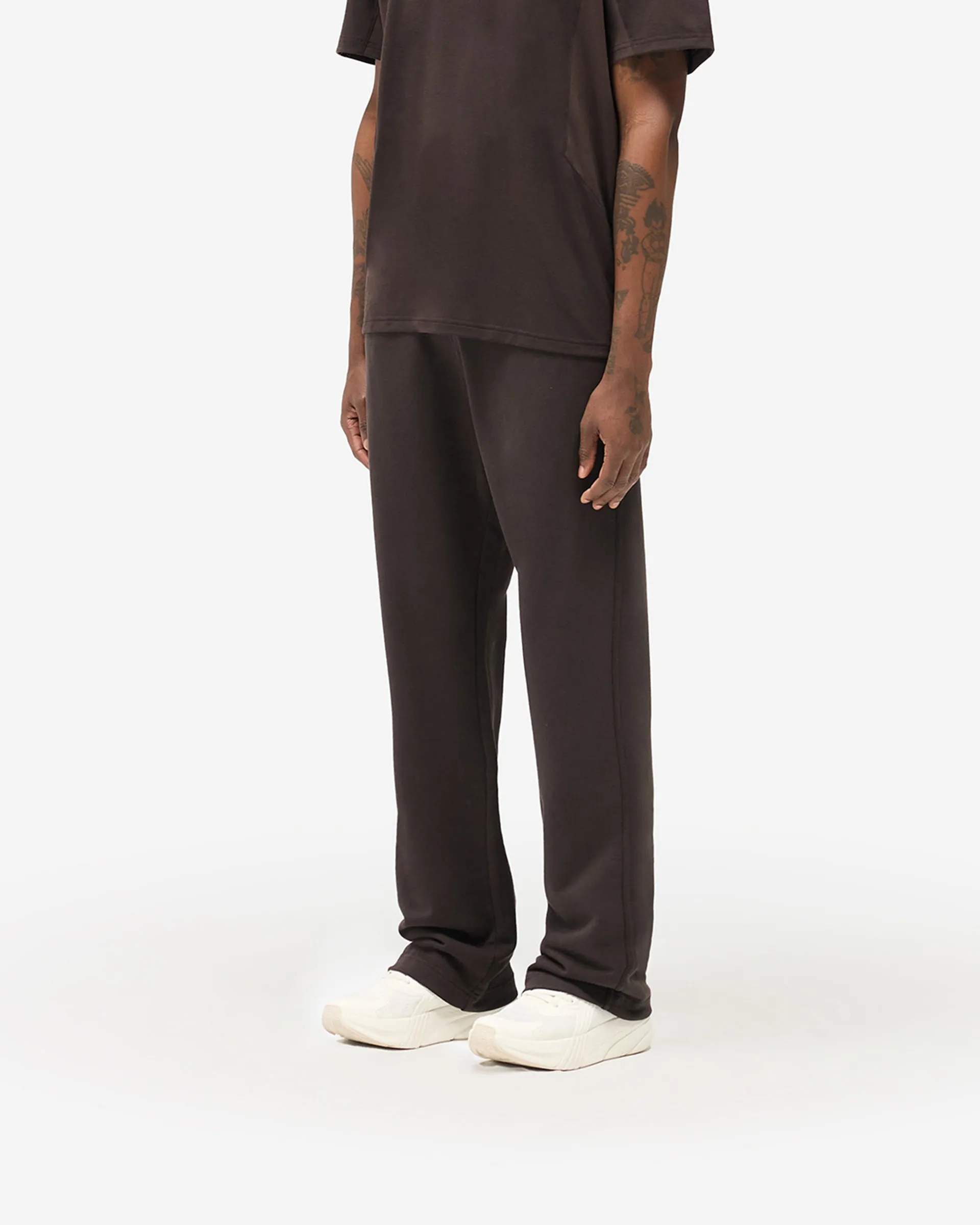 Soft Brush Lining Breathable wear 247 Straight Leg Jogger - Chocolate