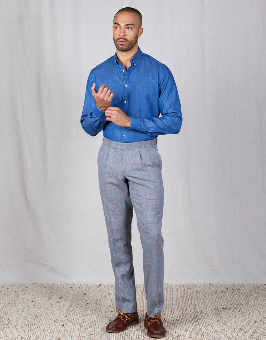 Essential Look All Day Use Evans Light Grey Dogstooth Trouser