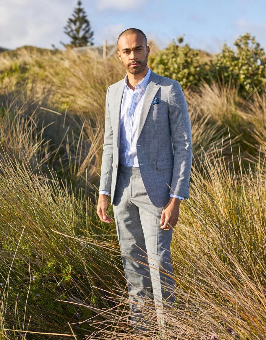 Chilly Wear Evans Light Grey Dogstooth Trouser