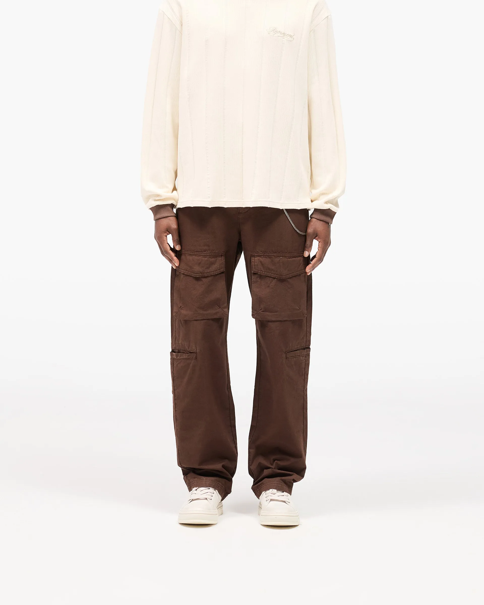 Windproof coating Front Pocket Cargo Pant - Tobacco