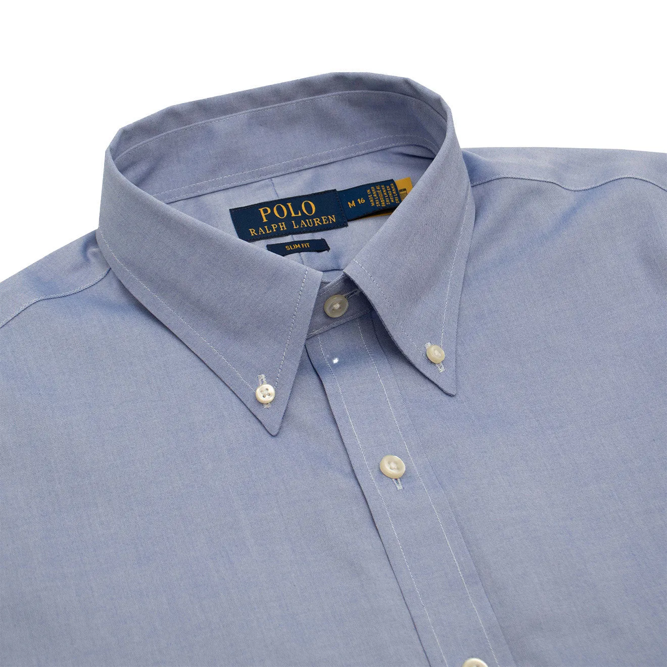 Timeless Piece Ultra Soft Interior Polo Ralph Lauren Slim Fit Oxford Button Down Shirt True Blue / White