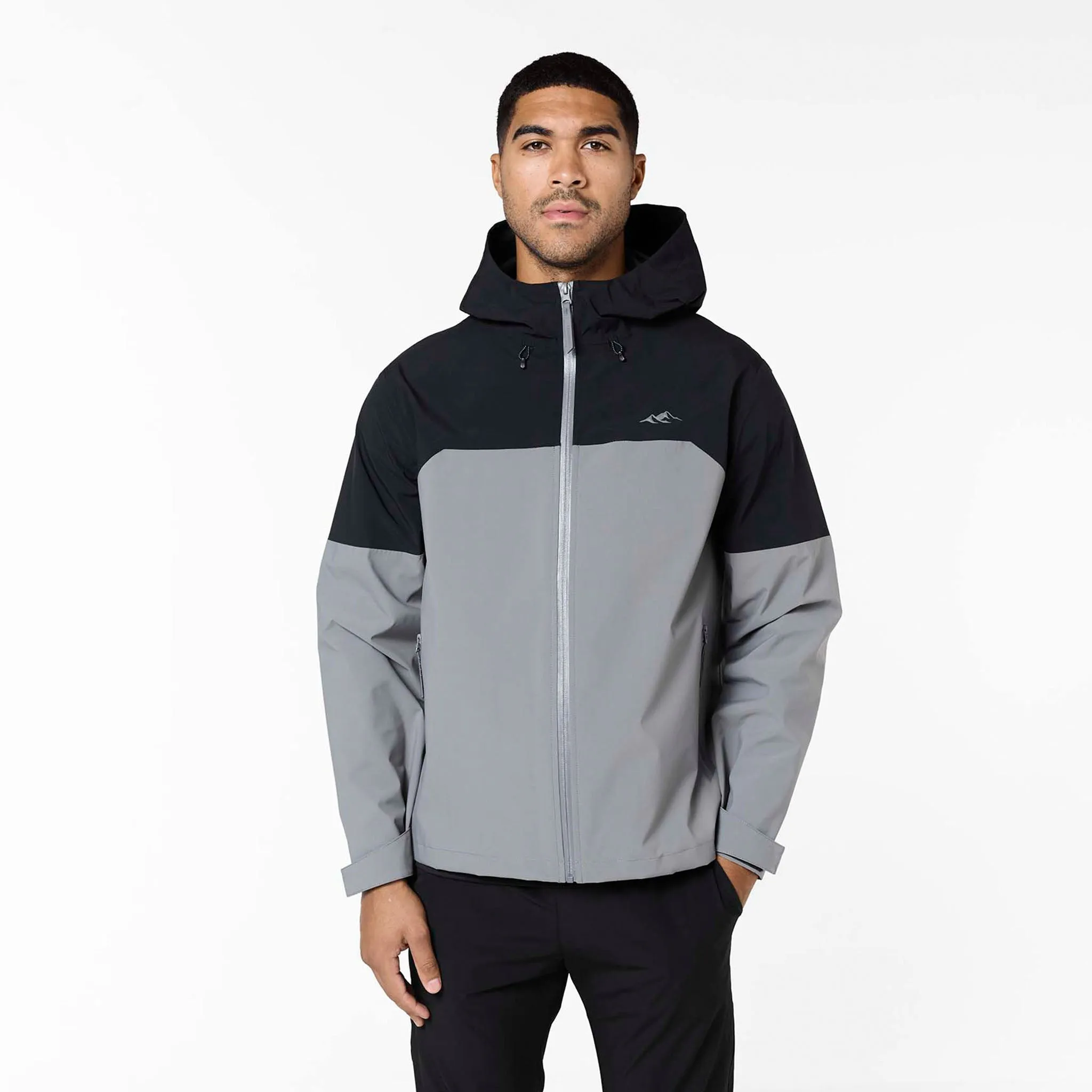 Relaxed Daily Style Layered Shell Sport Jacket 2.0 | Black/Charcoal