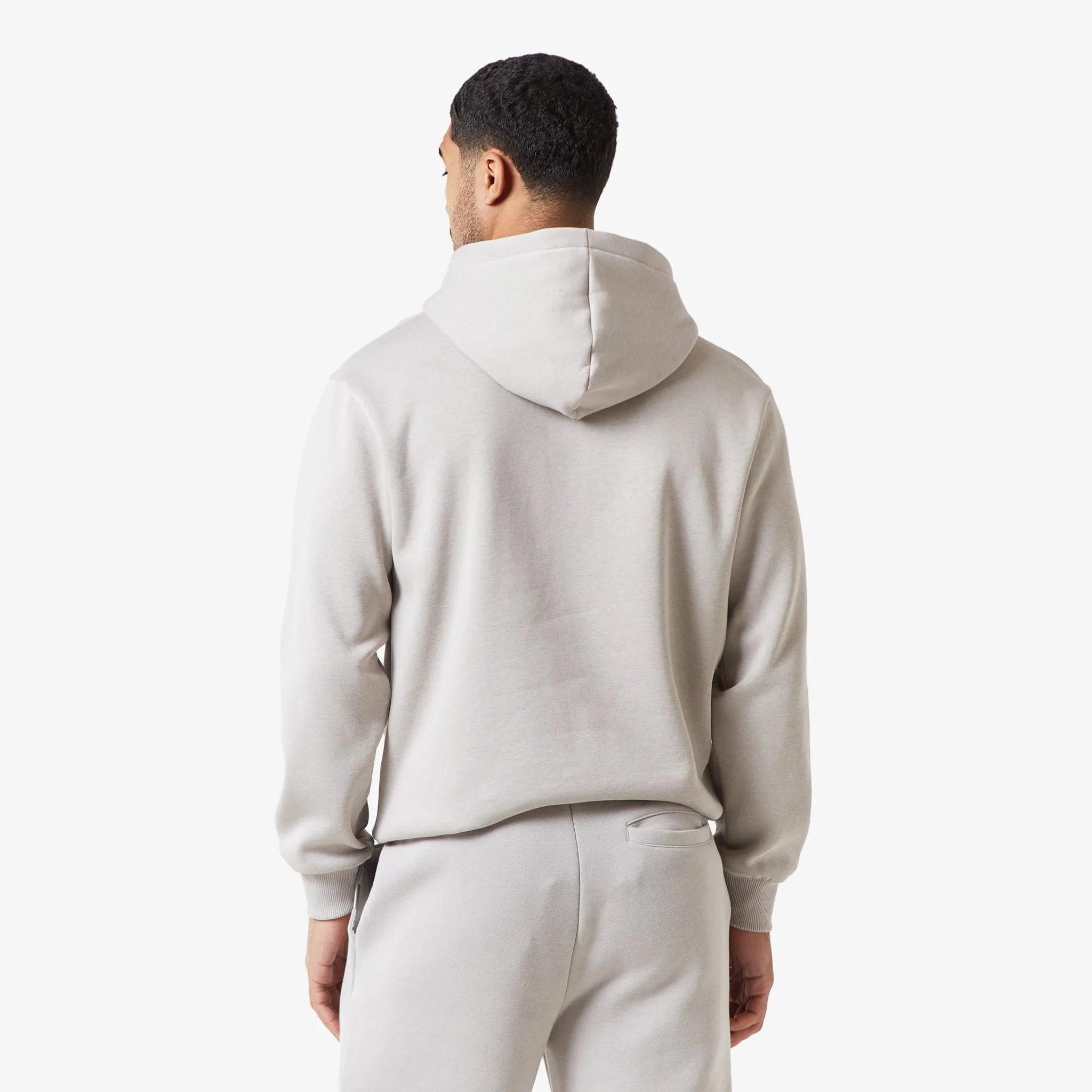 Windproof Design single layer Relaxed Fit Hoodie | Stone