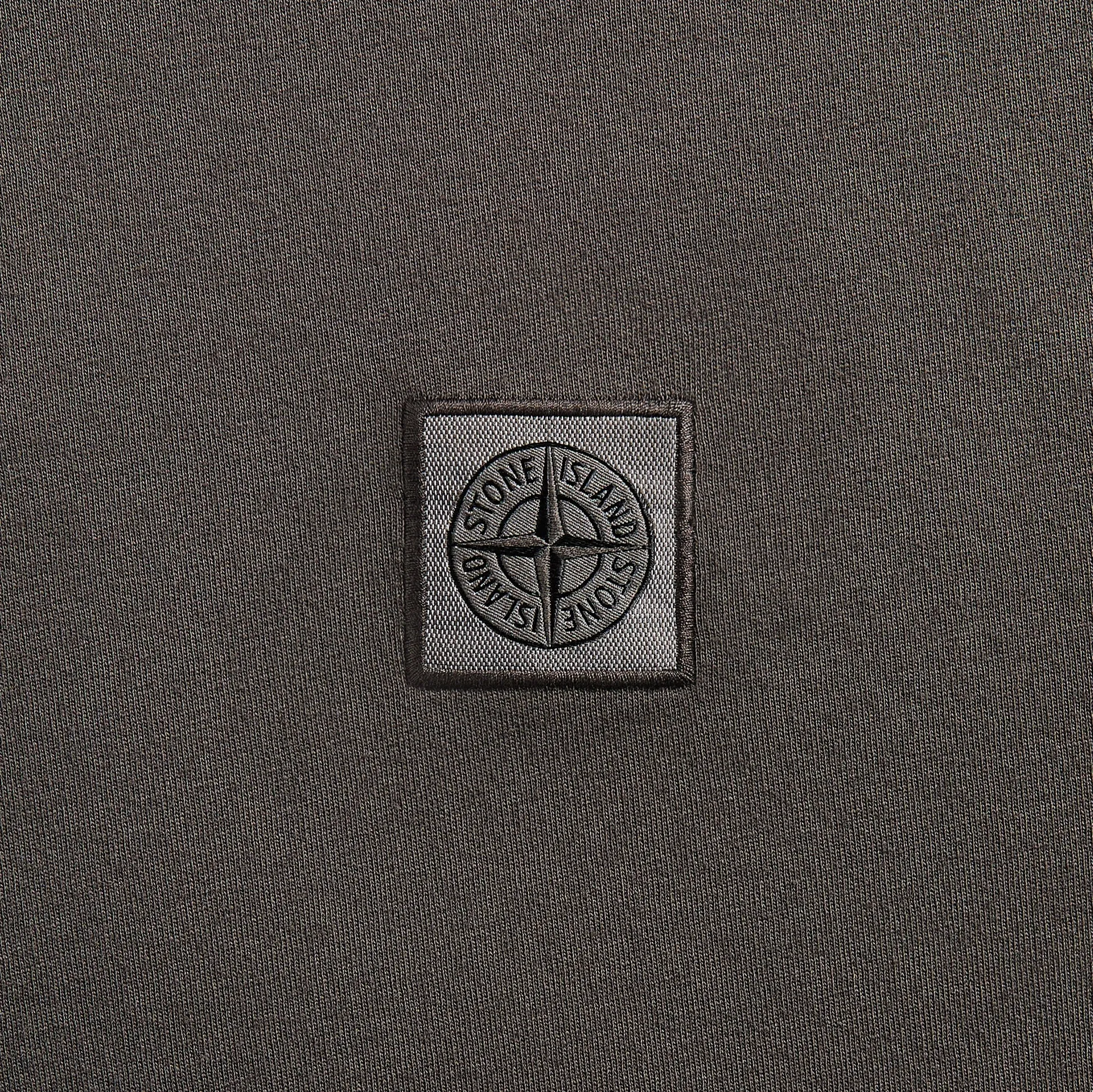 Moisture Management Technology Stone Island Garment Dyed Tee - Charcoal
