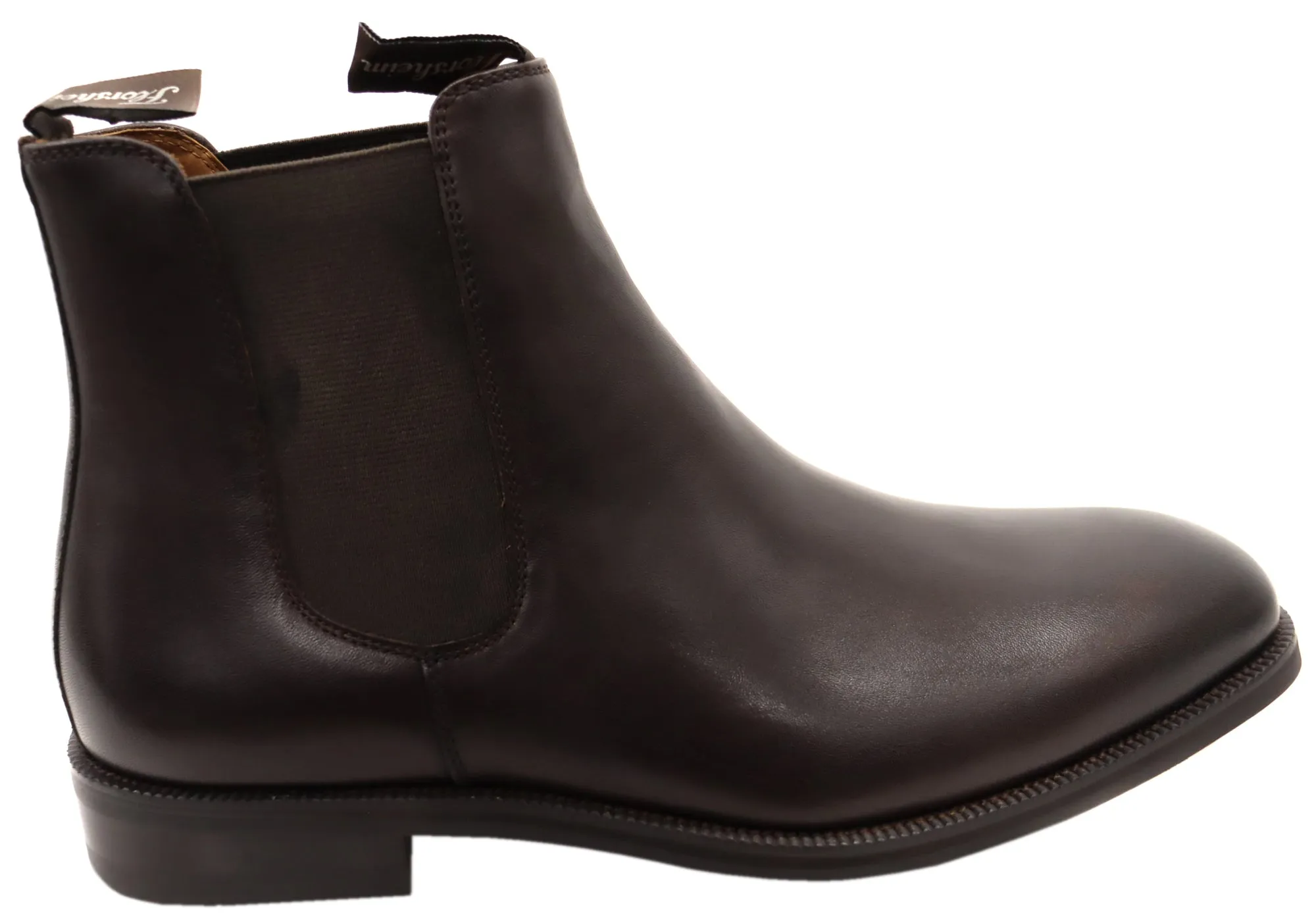 Florsheim Flinders Mens EE Extra Wide Leather Chelsea Boots Breathable Lining On-the-Go Wear