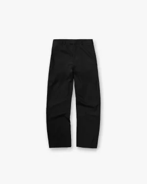 Moisture Wicking Fabric Sleek lines Wool Pant - Jet Black