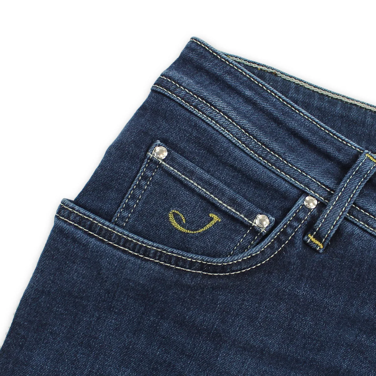 Casual Cool Comfortable Choice Jacob Cohen - Nick Slim Fit Suede Tan Badge Jeans