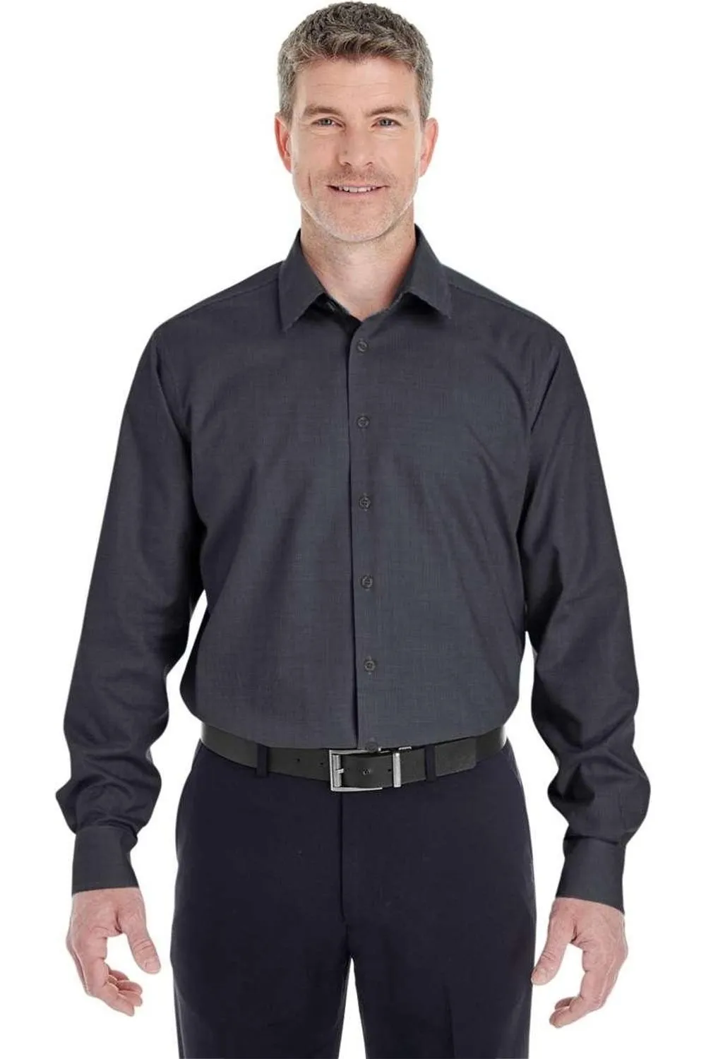 Eco Friendly Material Street Wear Devon & Jones Crown Collection Royal Dobby Dress Shirt