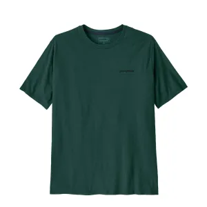 Patagonia P-6 Logo Responsibili-Tee Cascade Green Slim Fit Design Minimalist Apparel