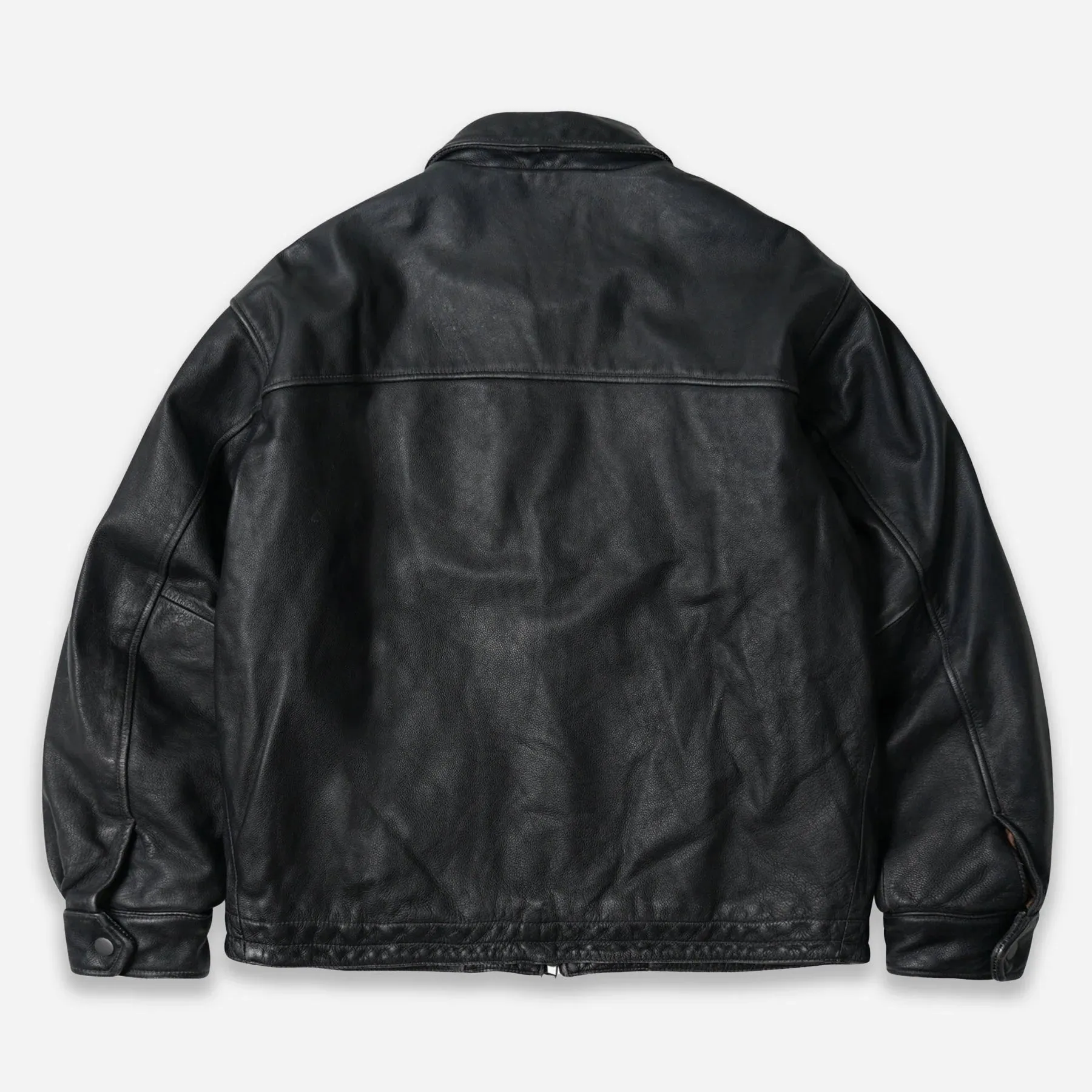 Light Day Jacket Frizmworks Destroyed Cowhide Leather Jacket Washed Black