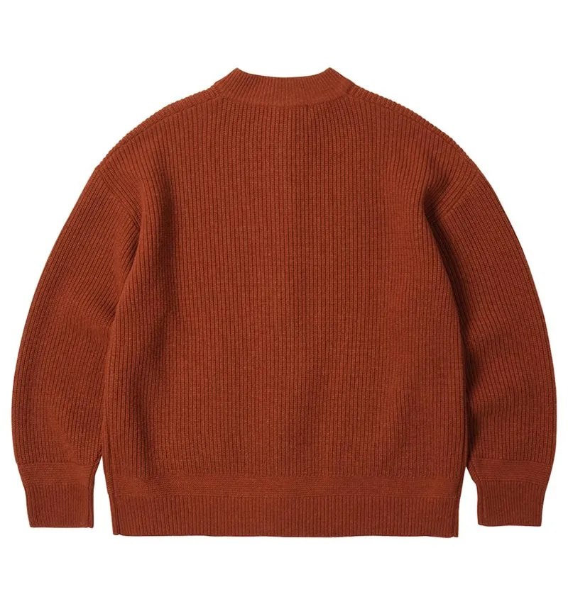 Frizmworks Wool Deck Zip Up Cardigan Brick pack light AntiPilling Surface