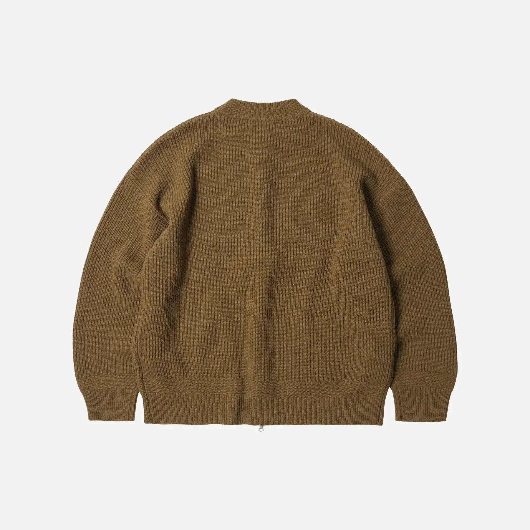 UVProtectionFabric Frizmworks Wool Deck Zip Up Cardigan Cinnamon