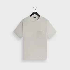 Sporty Style Kith Pointelle Mesh Leonard Pocket Tee - Concrete
