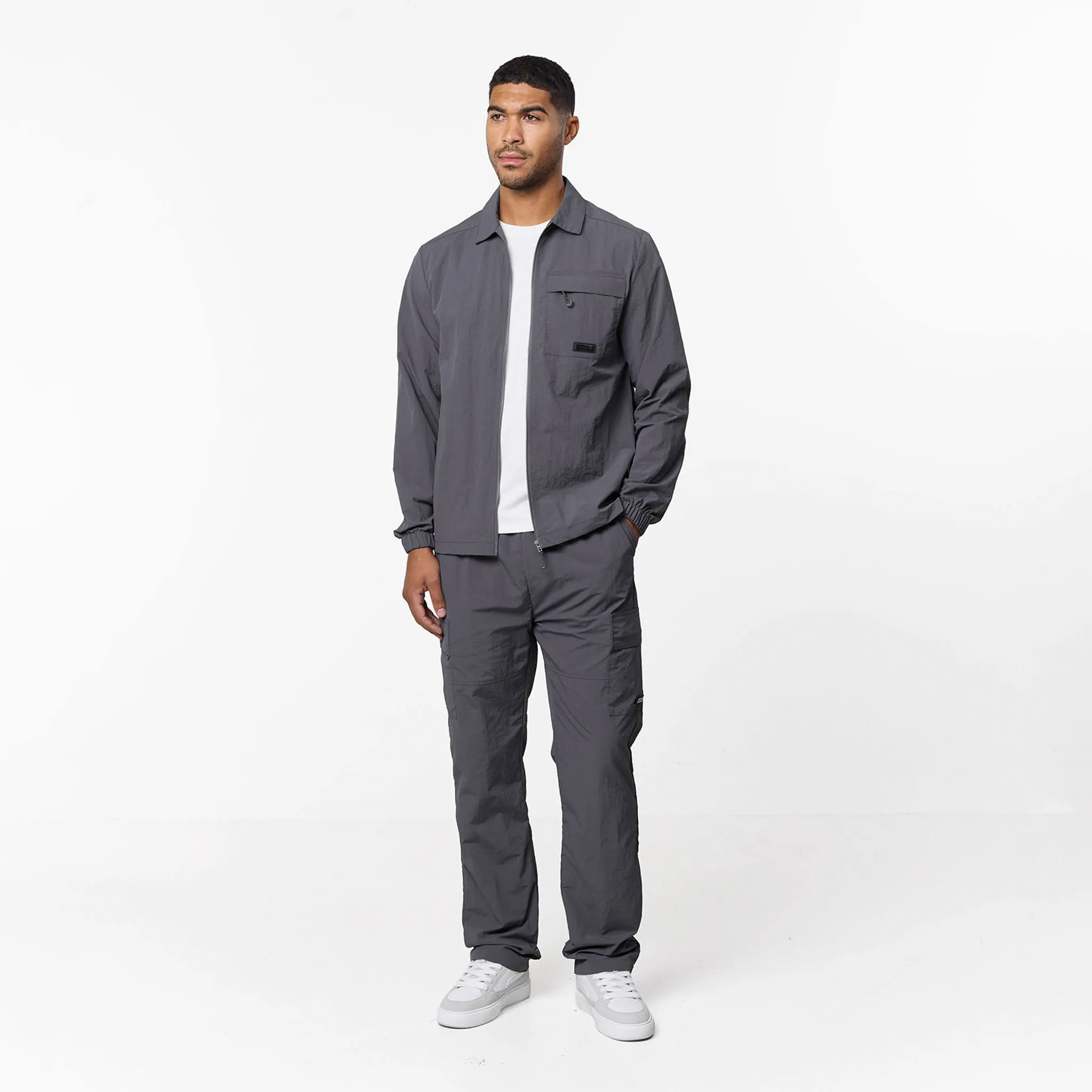 sport chic Crinkle Nylon Tech Utility Pant | Charcoal