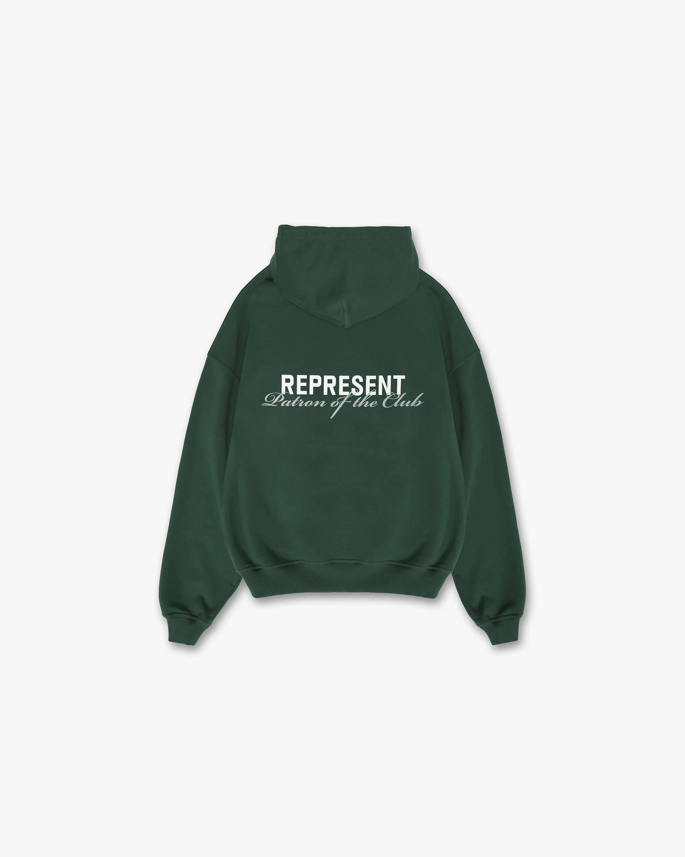 pattern trend Patron Of The Club Hoodie - Forest Green