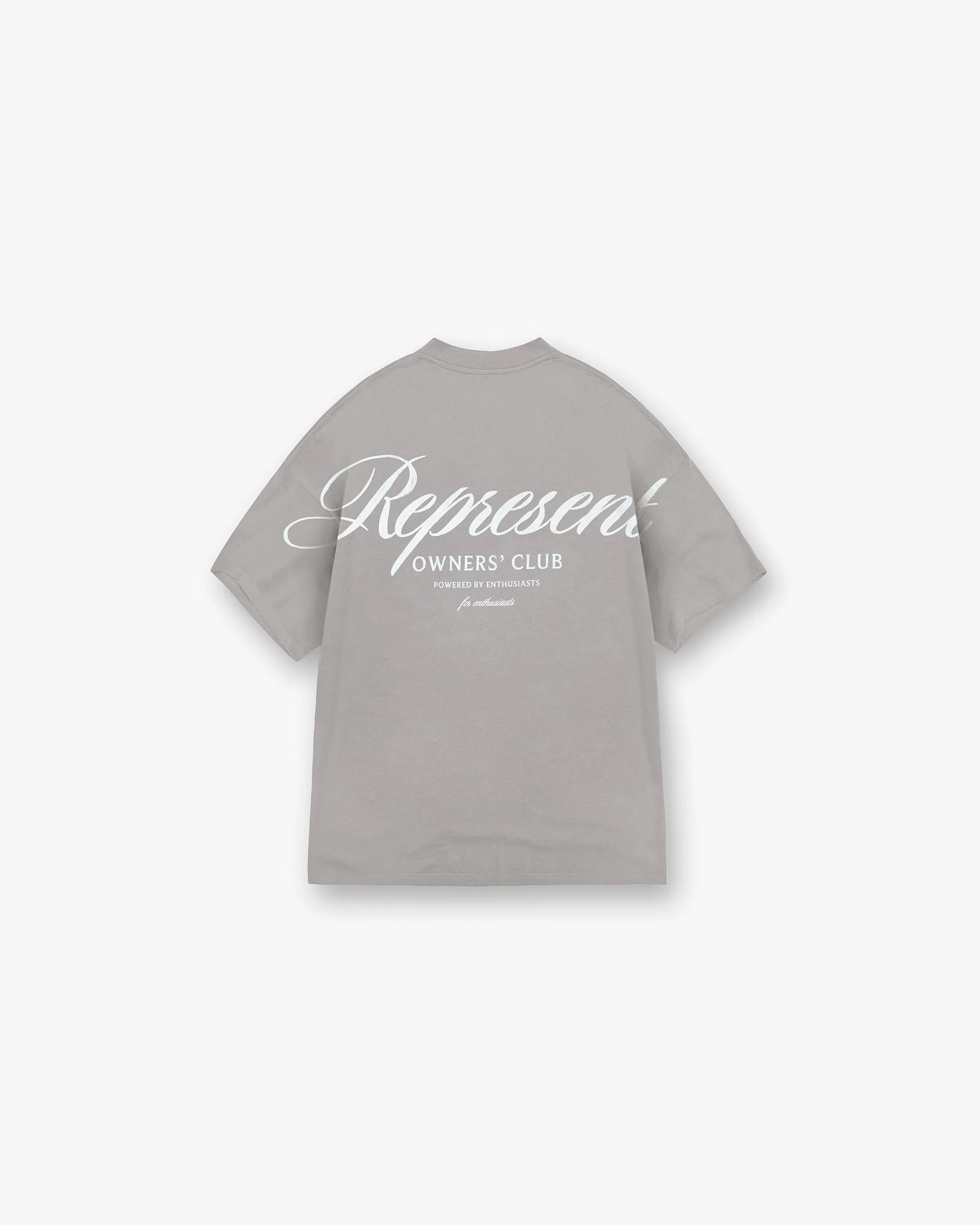 Relaxed Comfort Fit Represent Owners Club Script T-Shirt - Slate