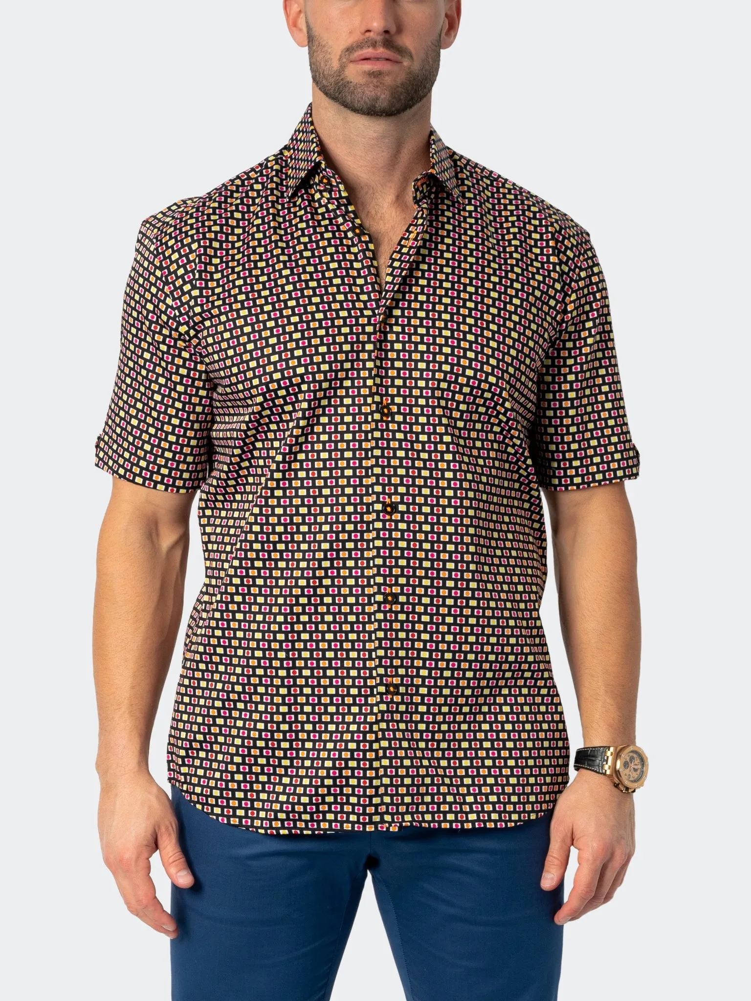 Galileo Multicircle Black Fitted Design